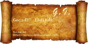 Gecző Ildikó névjegykártya